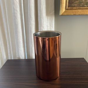 Rose gold wine chiller